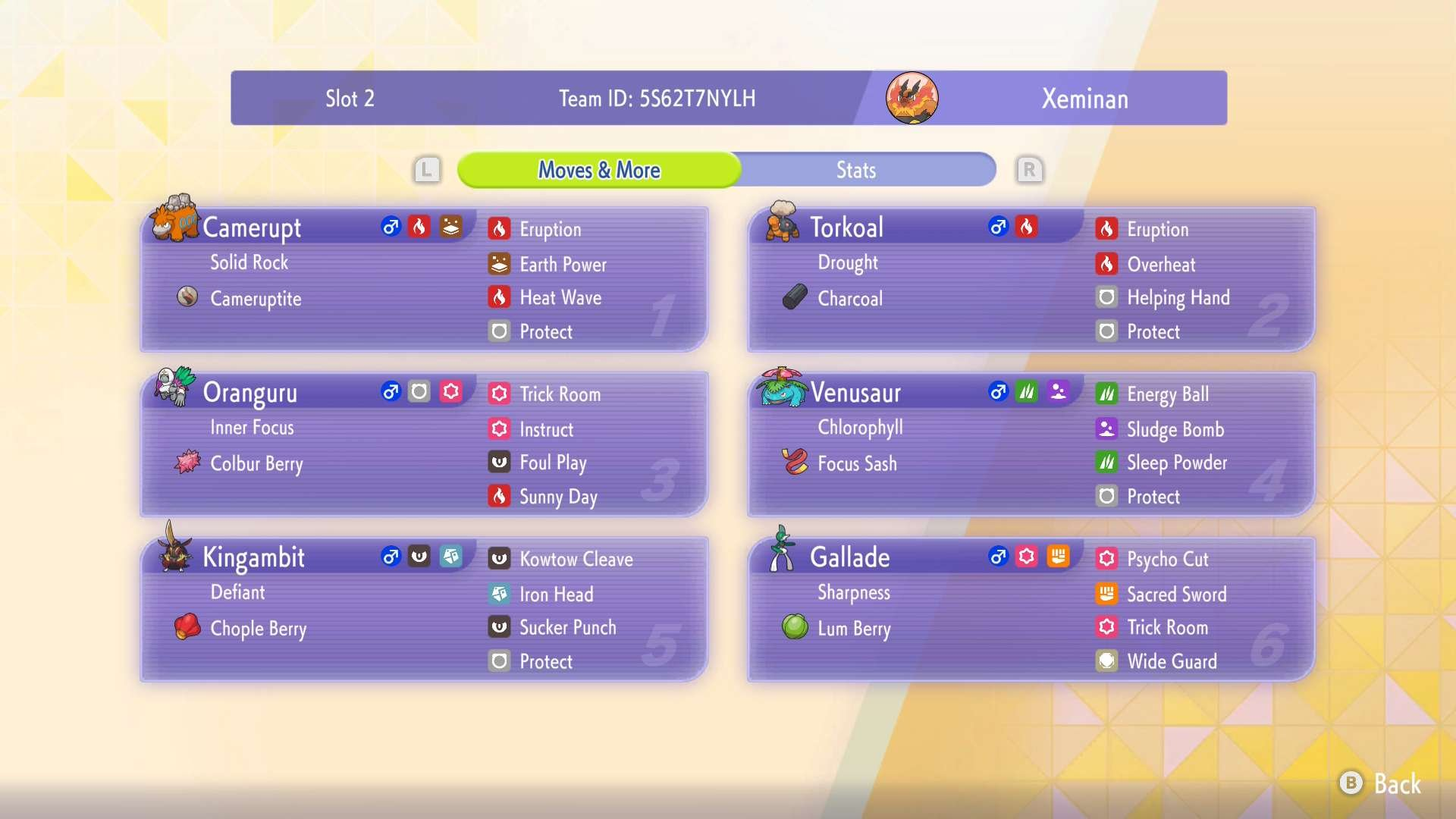 Mega Camerupt Team Moves & More screenshot